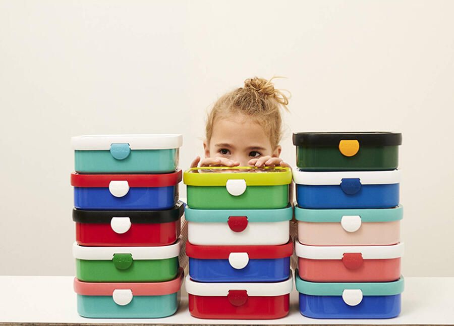 Mepal lunchbox Campus – Broodtrommel met vakjes voor kinderen – Geschikt voor 4 boterhammen – Stitch - Foto 2