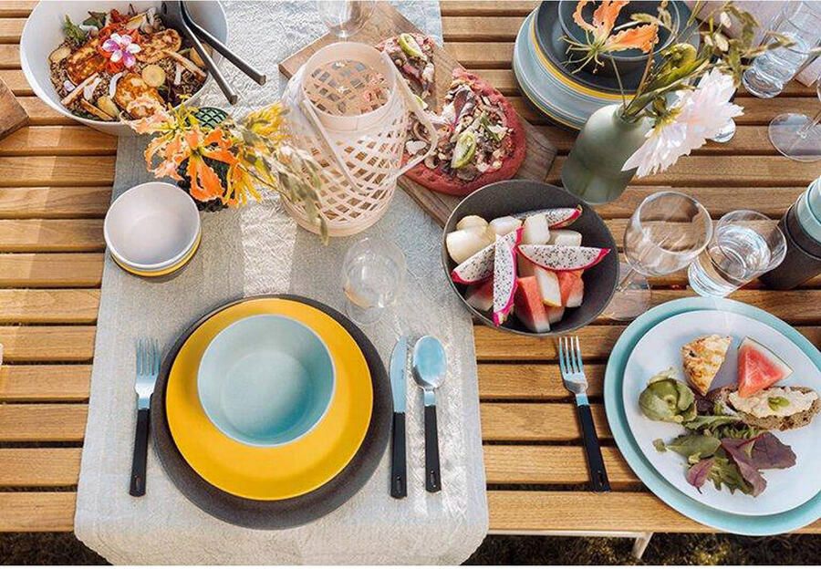 Mepal Bloom melamine soepbord kiezelzwart - Foto 3