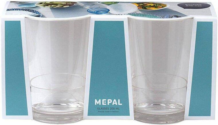 Mepal kunststof waterglas (200 ml) (set van 2)