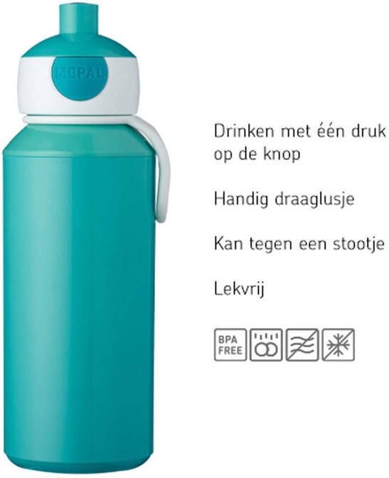 Mepal drinkfles pop-up campus 400 ml wild tiger - Foto 2