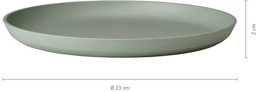 Mepal ontbijtbord Silueta – 23 cm – Camping borden – Nordic white - Foto 3