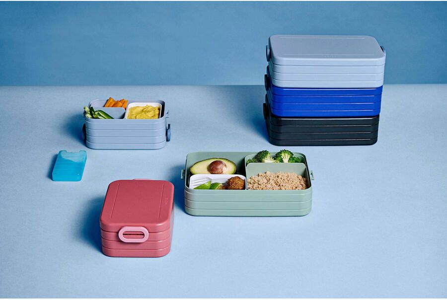 Mepal – Bento lunchbox Take a Break midi- inclusief bento box – Vivid blue – Lunchbox voor volwassenen - Foto 4