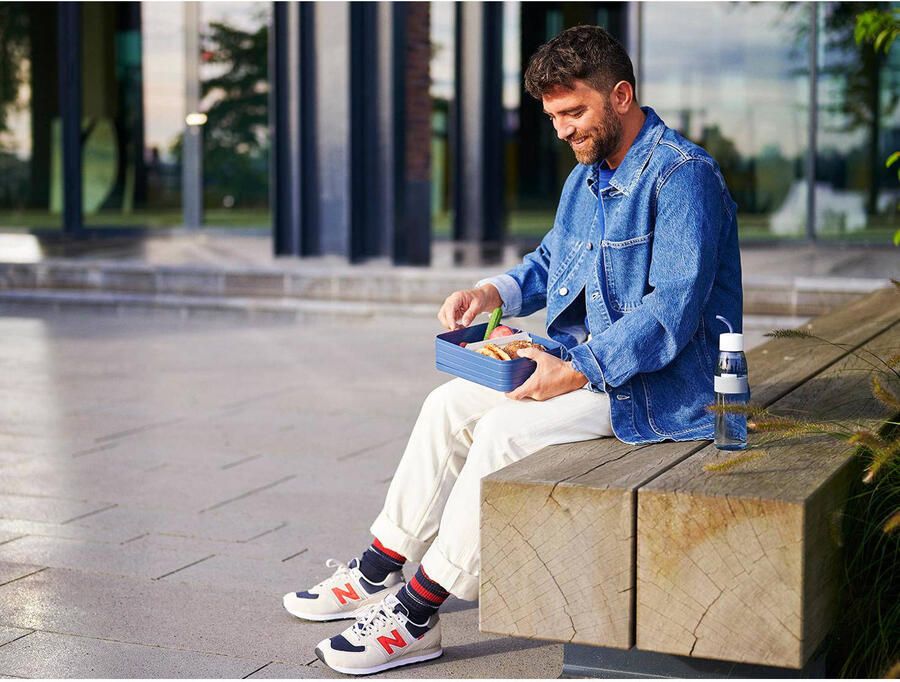 Mepal – Lunchbox Take a Break large – Geschikt voor 8 boterhammen – Nordic blue – Lunchbox voor volwassenen - Foto 3