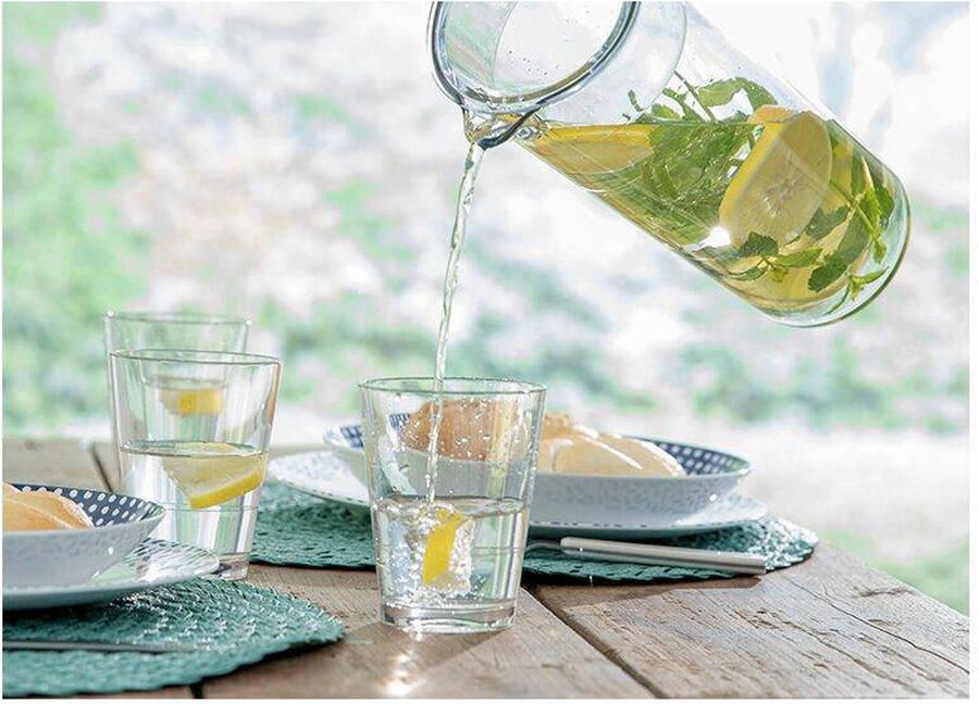 Mepal waterkan Flow transparant 1.5 liter helder