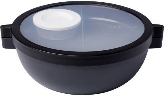 Mepal Vita bento lunchbowl – 5 vakken waarvan 3 uitneembare bakjes – Bento box – Salade lunchbox – Nordic black