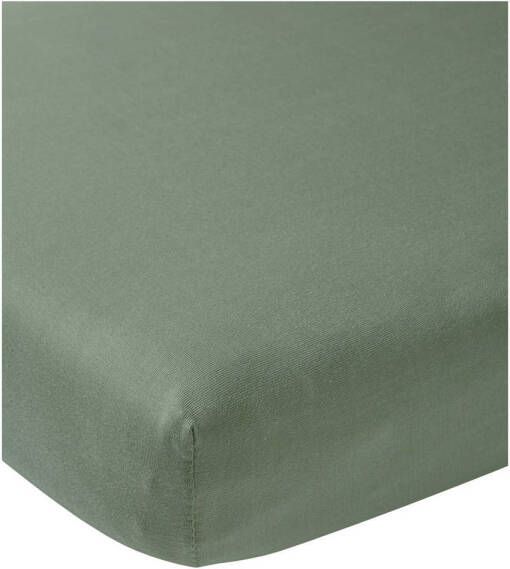 Meyco jersey ledikant hoeslaken 60x120 cm forest green