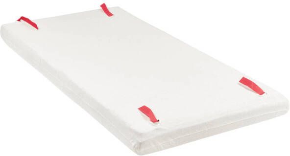 Meyco katoenen jersey matrashoes DeLuxe voor campingbed 60x120cm offwhite