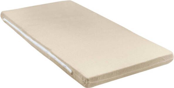 Meyco katoenen jersey matrashoes DeLuxe voor campingbed 60x120cm sand