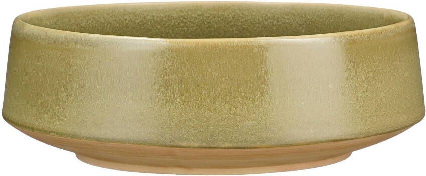 Mica Decorations schaal Nika groen (25x9 cm)