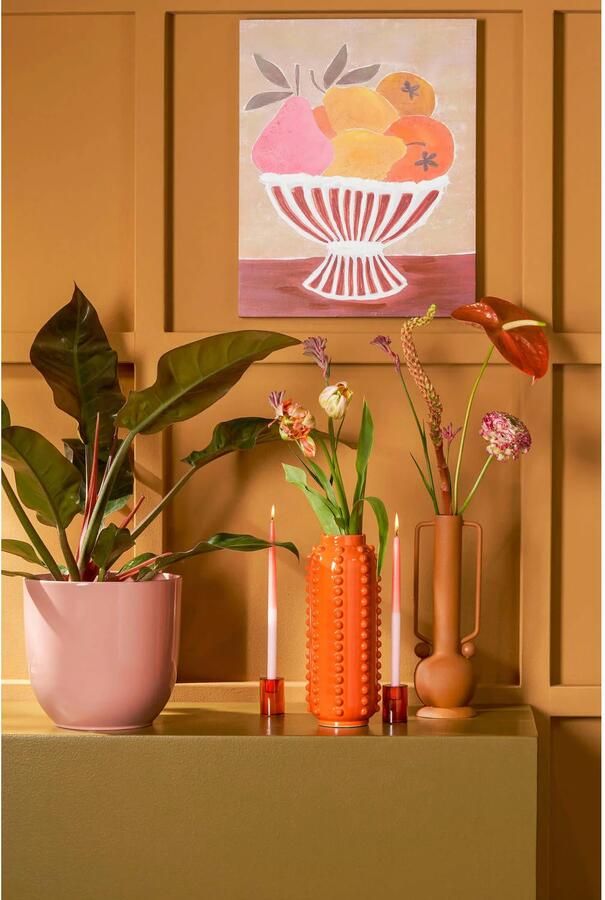 Mica Decorations Tusca Bloempot 25x25x23 Cm Keramiek Lichtroze - Foto 2