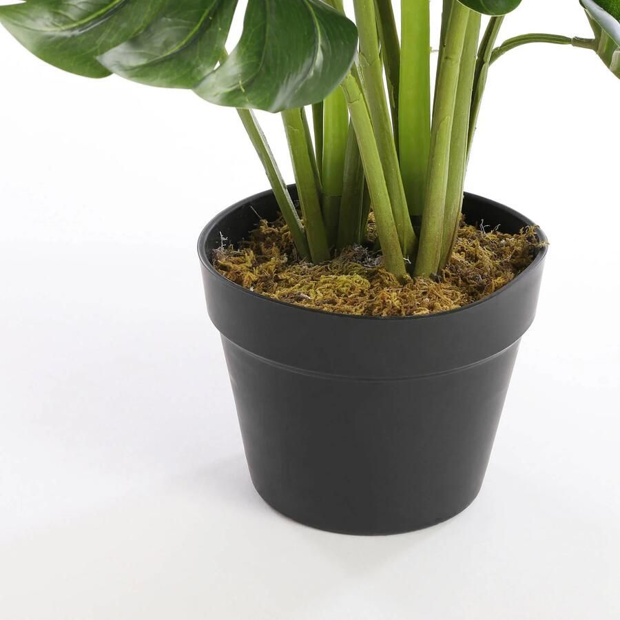Mica Decorations Monstera Kunstplant H60 x Ø80 cm Groen - Foto 2