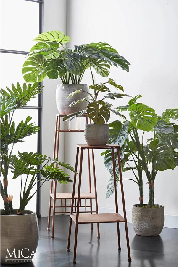 Mica Decorations Monstera Kunstplant H60 x Ø80 cm Groen - Foto 3
