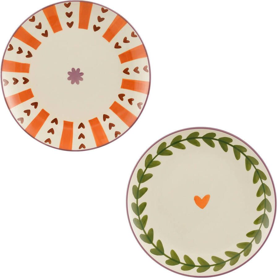 Mica Decorations ontbijtbord Stef (set van 4)