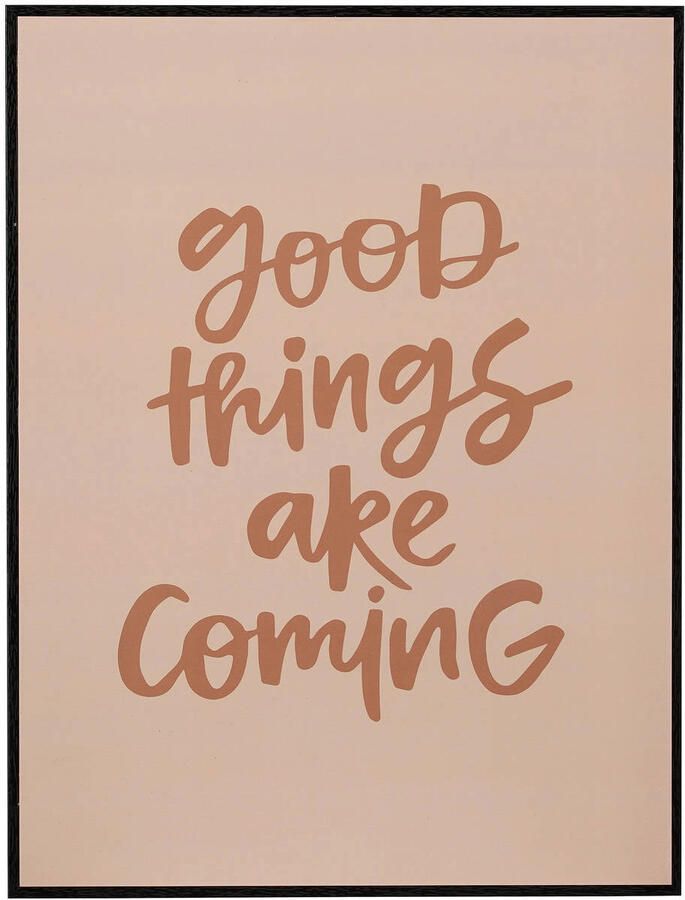 Mica Decorations schilderij Good things are coming (31x41 cm)