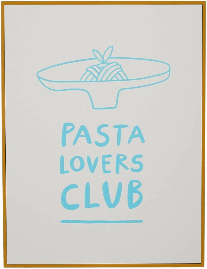 Mica Decorations schilderij Pasta Lovers Club (26x31 cm)