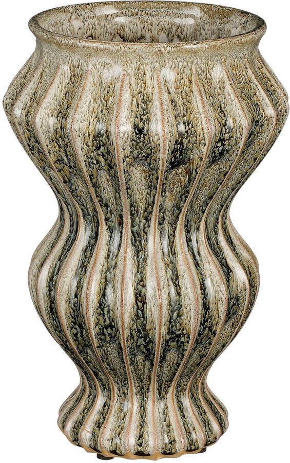 Mica Decorations Pippa Vaas H32 x Ø21 cm Keramiek Groen - Foto 1