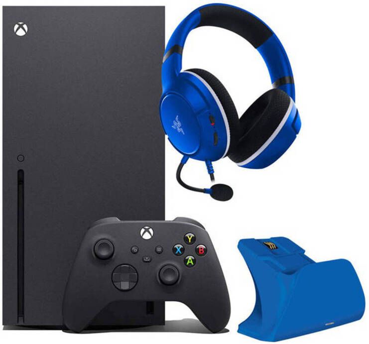 Microsoft Xbox Series X en Razer Essential Duo Bundle (Blauw)