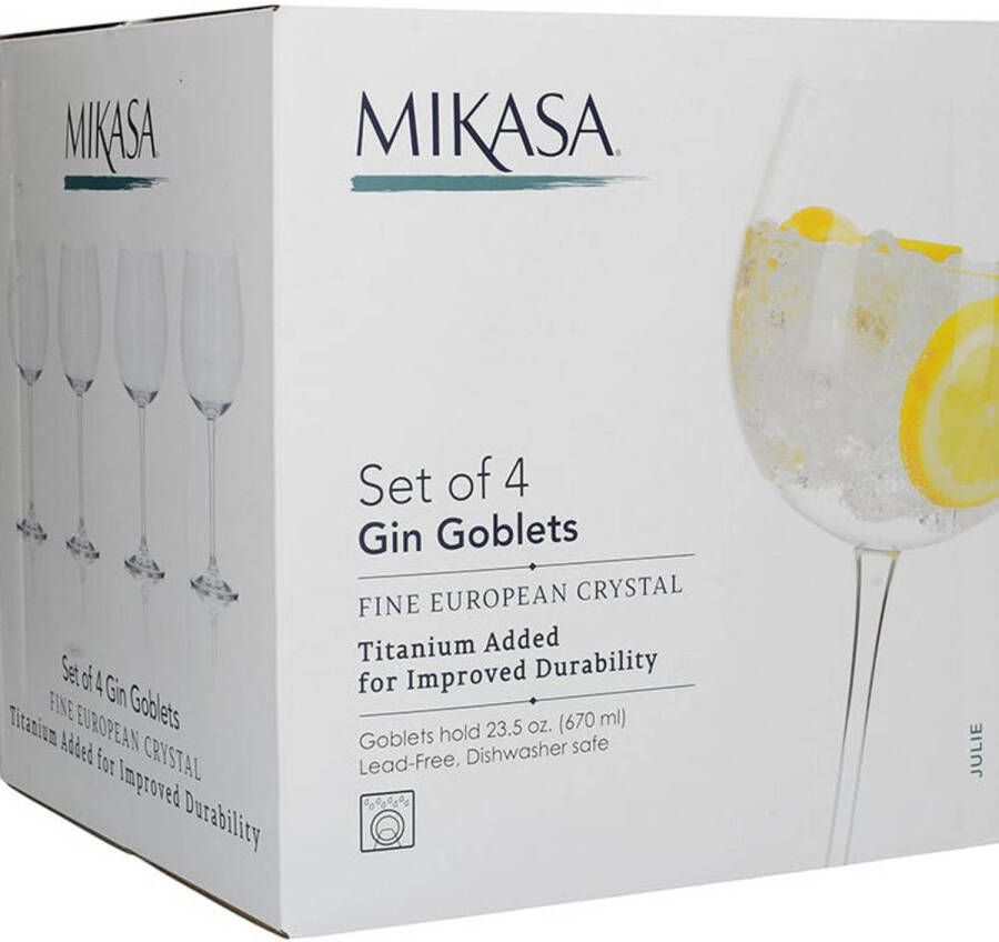 Mikasa Julie longdrink waterglas (665 ml) (set van 4)