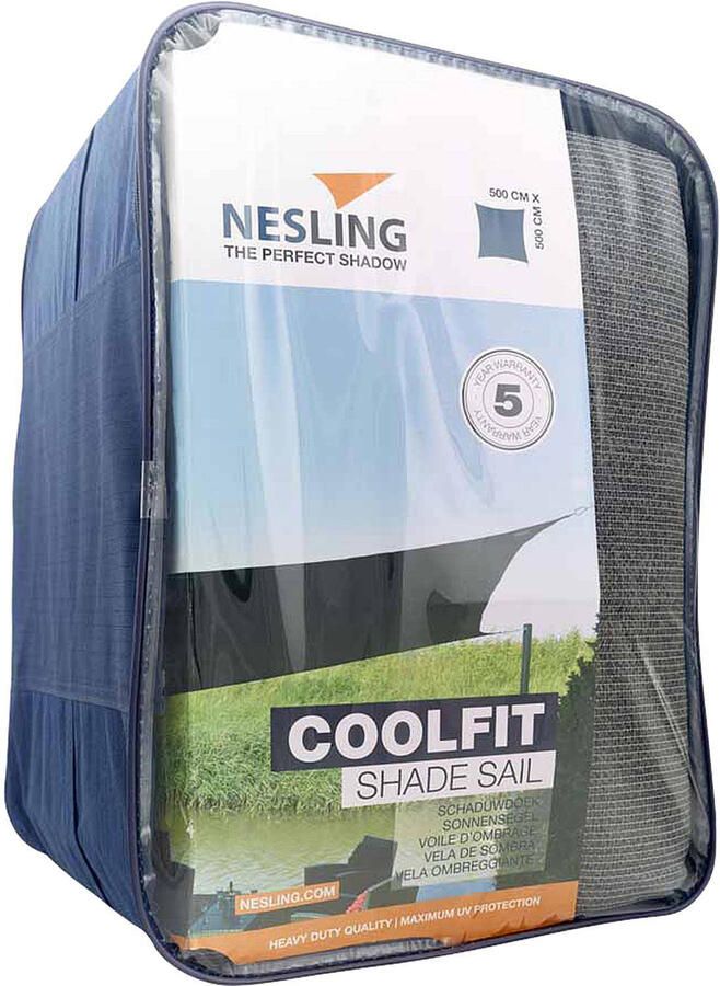 Nesling Coolfit schaduwdoek vierkant antraciet 5 x 5 x 5 meter