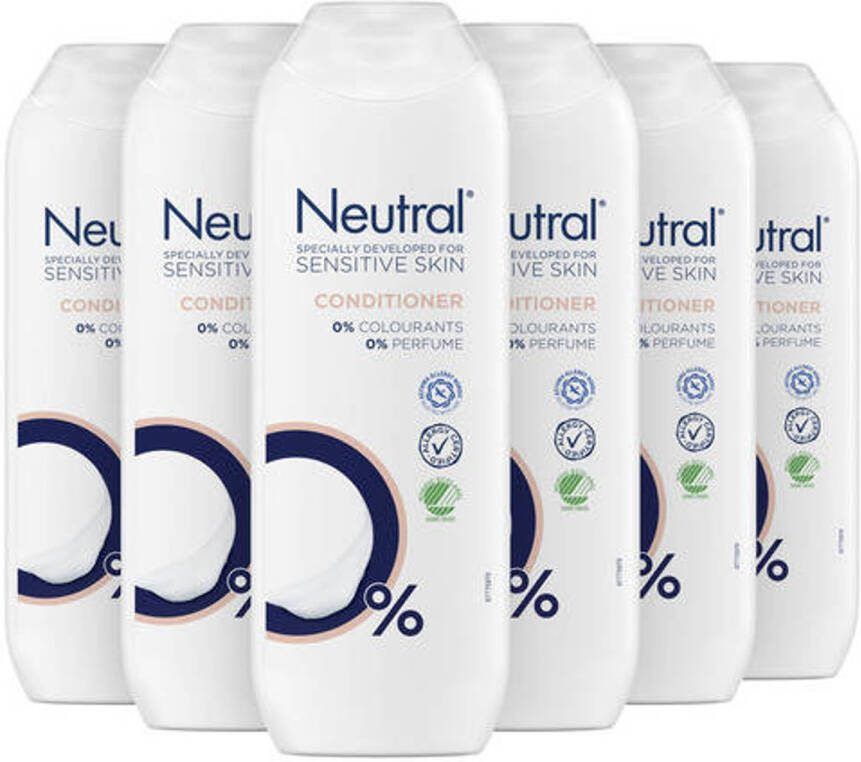Neutral conditioner Parfumvrij 6 x 250 ml