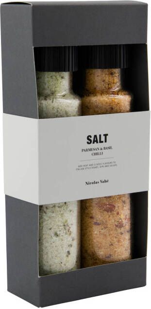 Nicolas Vahe Cadeaubox Parmesan & Basil salt & Chilli salt