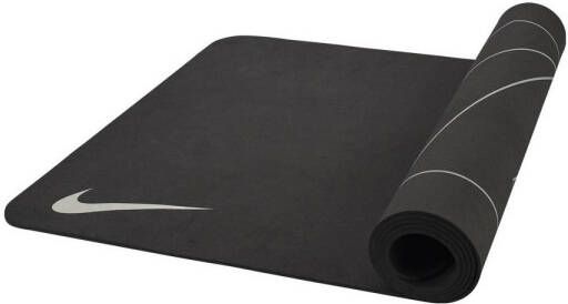 Nike yoga mat 4 mm reversible zwart