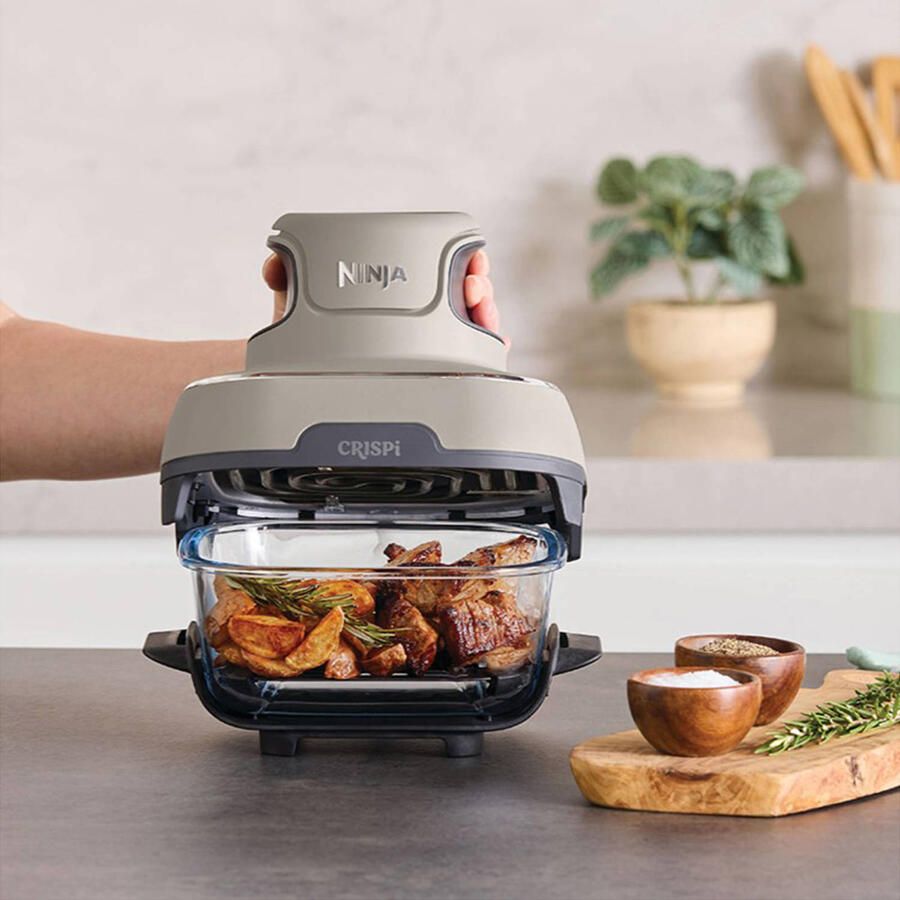 Ninja CRISPi 4-in-1 Airfryer met glazen vershoudschalen Grijs FN101EUST - Foto 3
