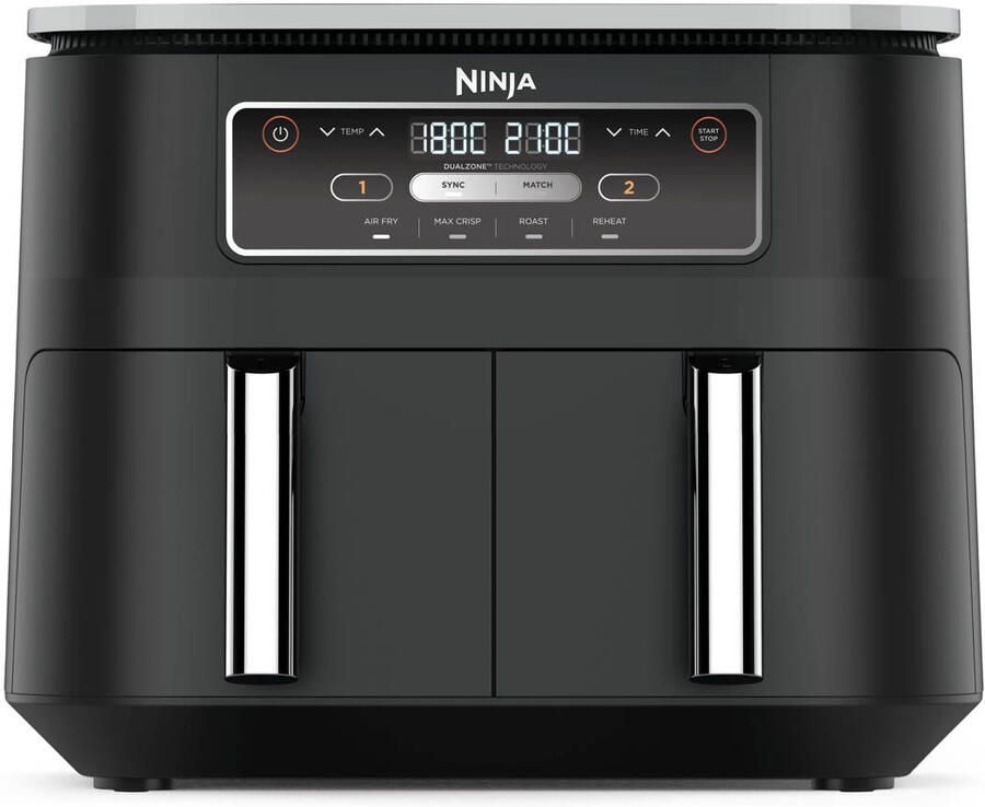 Ninja Foodi Dual Zone Airfryer met 2 lades en 6 functies 7.6L AF200EU