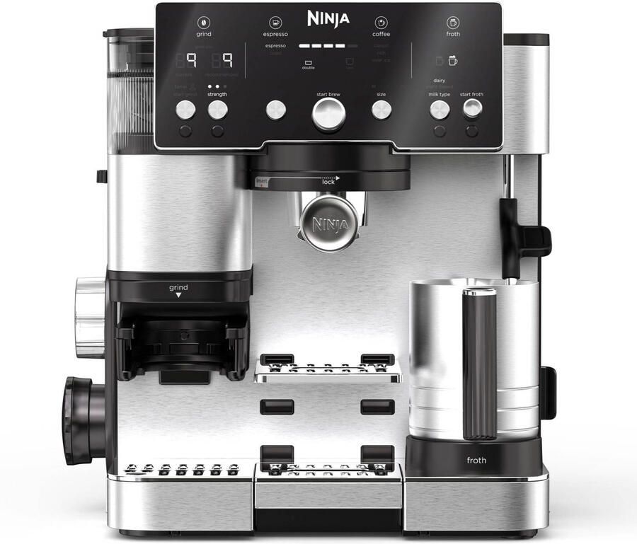 Ninja Luxe Café Essential 2-in-1 espressomachine en filterkoffiezetapparaat met Melkopschuimer ES501EU - Foto 3