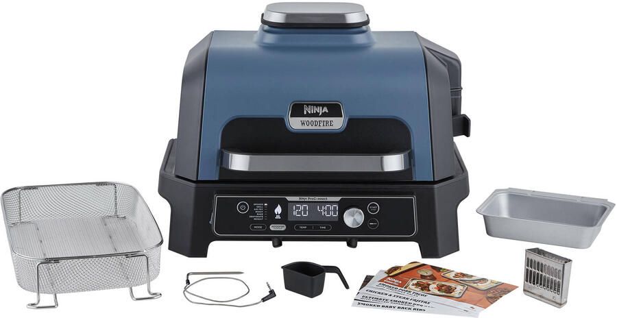 Ninja Woodfire Pro Connect XL 7-in-1 Elektrische Smart BBQ Grill en Smoker Inclusief Digitale Braadthermometer Connect App OG901EU - Foto 5