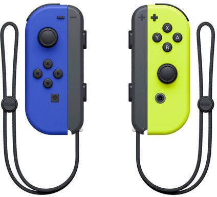 Nintendo Switch Joy-Con controllers blauw geel