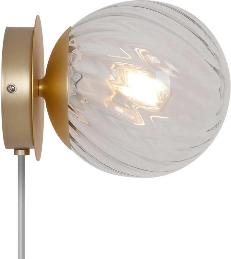 Nordlux Wandlamp Chisell Ø 15 cm mat goud - Foto 5