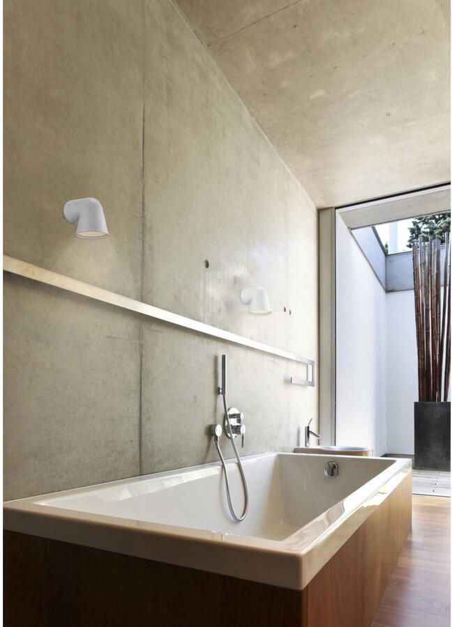 Nordlux Wandlamp Buiten Wit GU10 Fitting IP44 Front Single