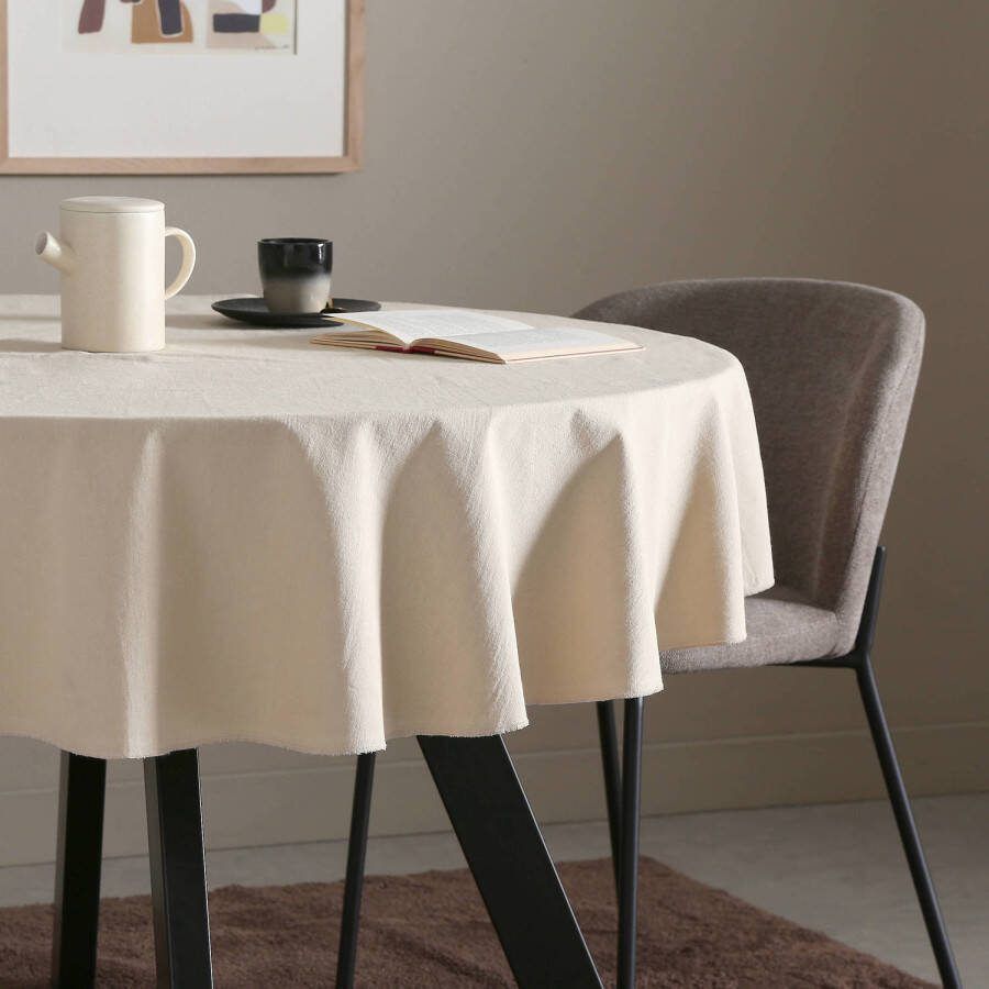 NOUS Living tafelkleed rond zand(Ø160 cm)