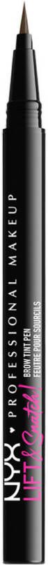 NYX Professional Makeup Lift & Snatch Brow Tint Pen Ash Brown Getinte Wenkbrauw liner Asbuin