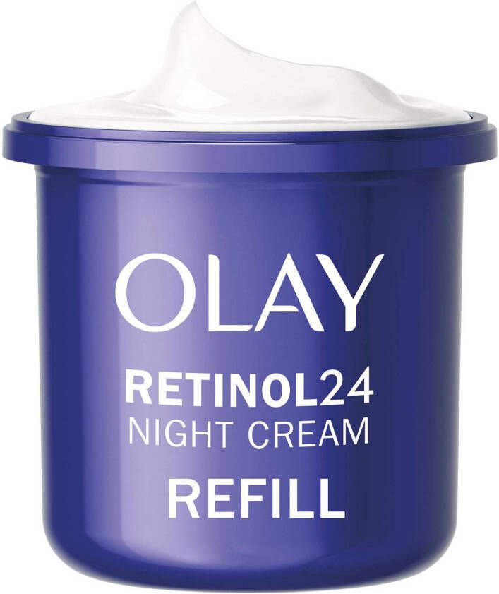 Olay Retinol 24 Navulling Voor Hydraterende Nachtcrème Verzacht Vernieuwt Hydrateert 50 ml