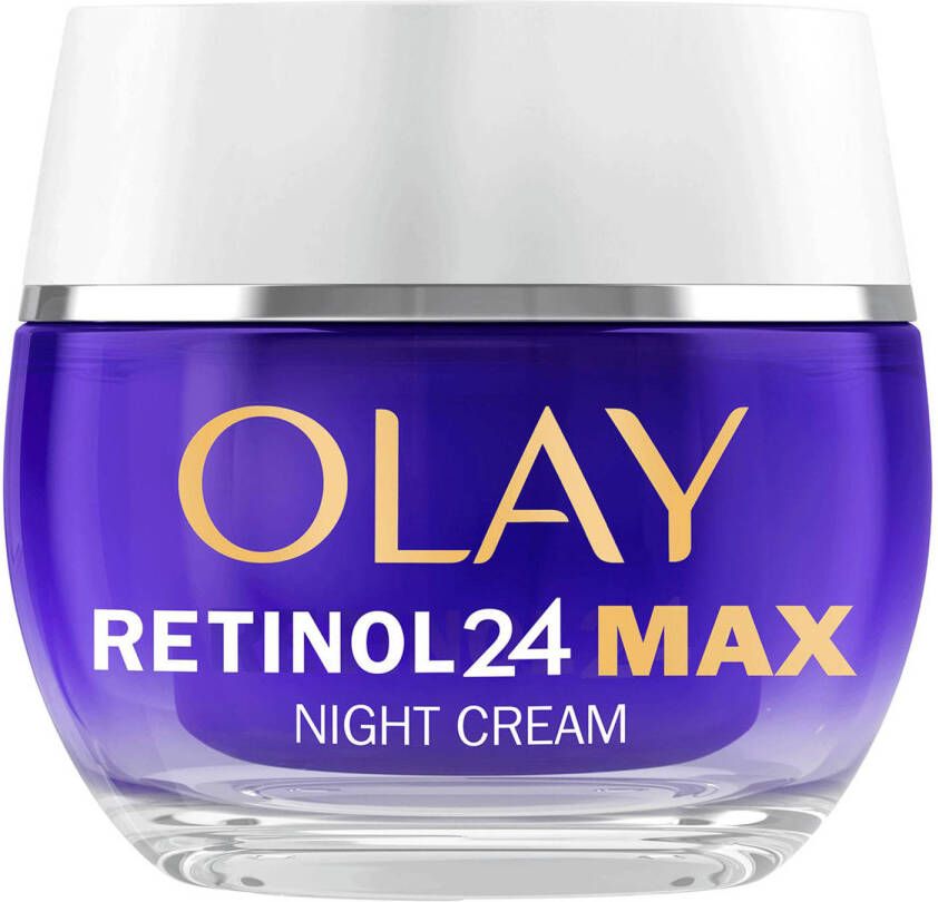 Olay Retinol 24 MAX Nachtcrème Parfumvrij Verzacht Vernieuwt En Hydrateert 50 ml