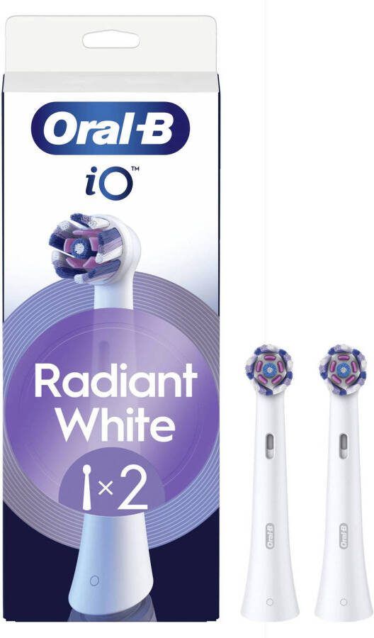 Oral-B iO Radiant White opzetborstels wit 2 stuks