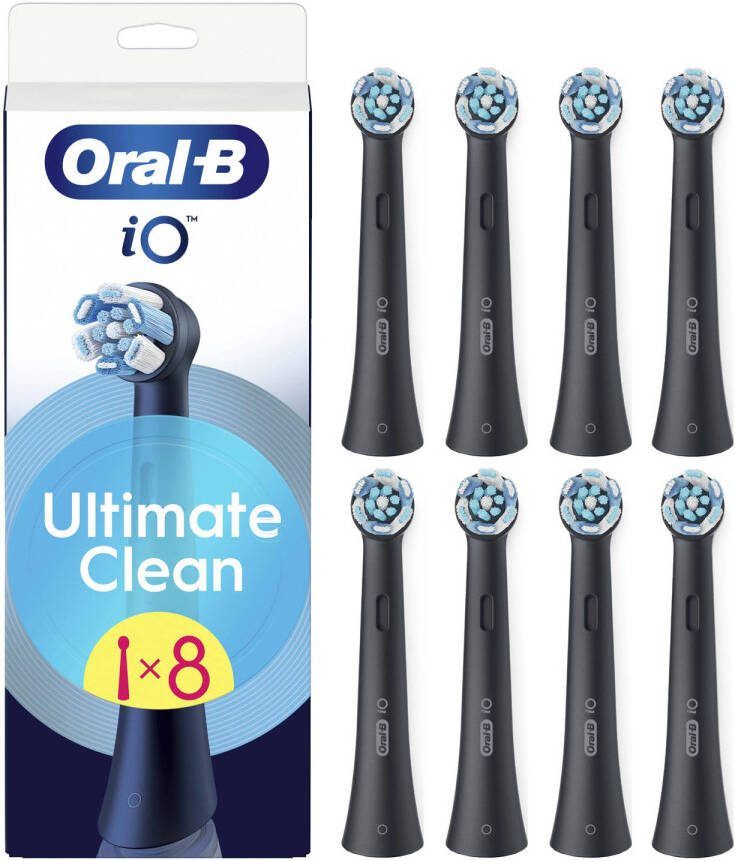 Oral-B iO Ultimate Clean opzetborstels zwart 8 stuks