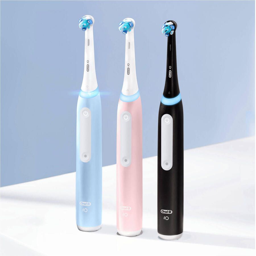 Oral-B iO 3-pack 2 stuks zwarte en blauwe elektrische tandenborstels 2 opzetborstels 1 reisetui - Foto 4