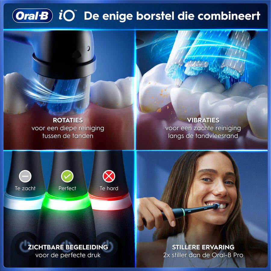 Oral B Oral-B iO 5 Black & White Elektrische Tandenborstels Ontworpen Door Braun - Foto 4
