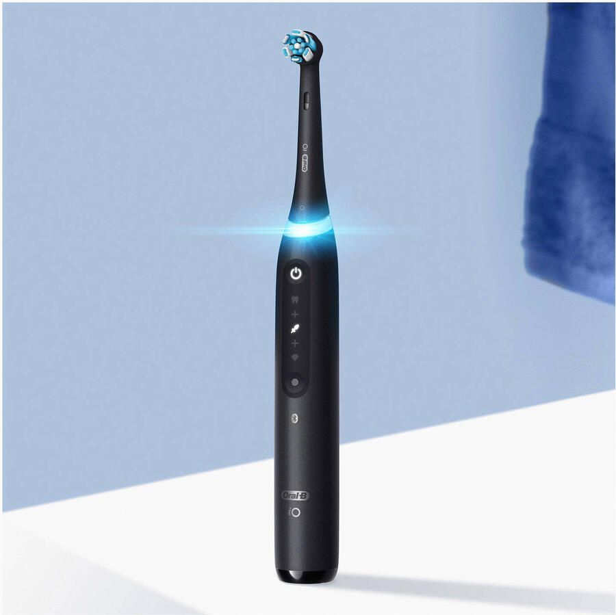 Oral-B iO5 connected elektrische tandenborstel Bluetooth 1 opzetborstel en 1 reisetui Zwart - Foto 2