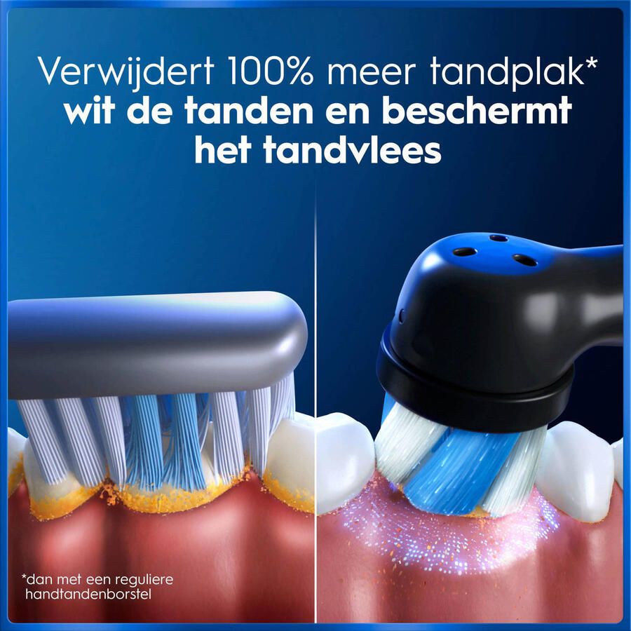 Oral-B iO5 connected elektrische tandenborstel Bluetooth 1 opzetborstel en 1 reisetui Zwart - Foto 4
