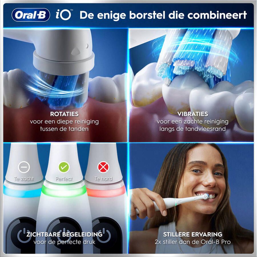 Oral-B iO Series 6N Wit + extra iO Gentle Care opzetborstel - Foto 4