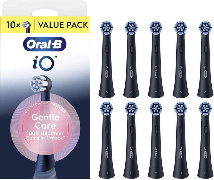 Oral-B iO Series Gentle Care opzetborstels zwart 10 stuks