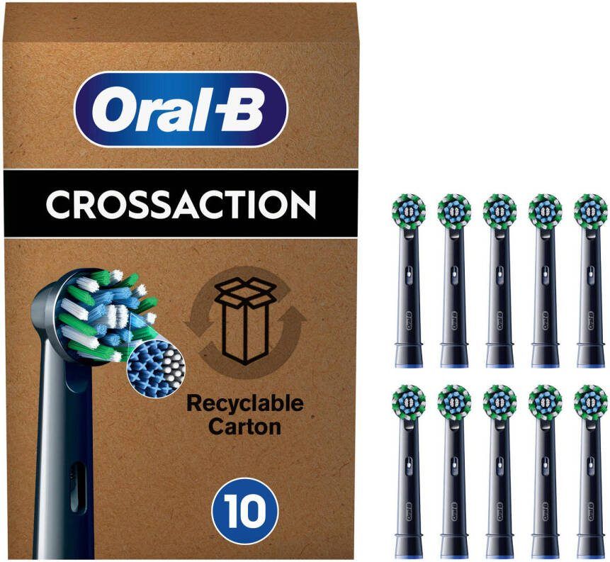 Oral-B Pro Cross Action opzetborstels zwart 10 stuks