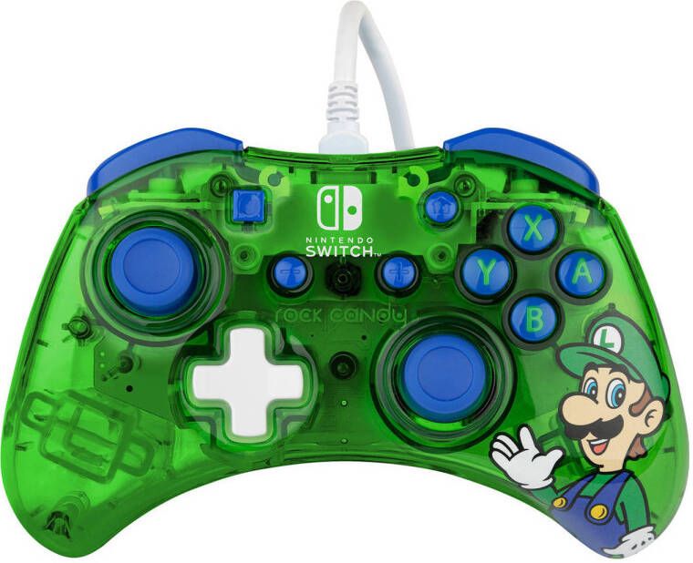 PDP Gaming Rock Candy Wired Controller Luigi Lime (Nintendo Switch Switch OLED)