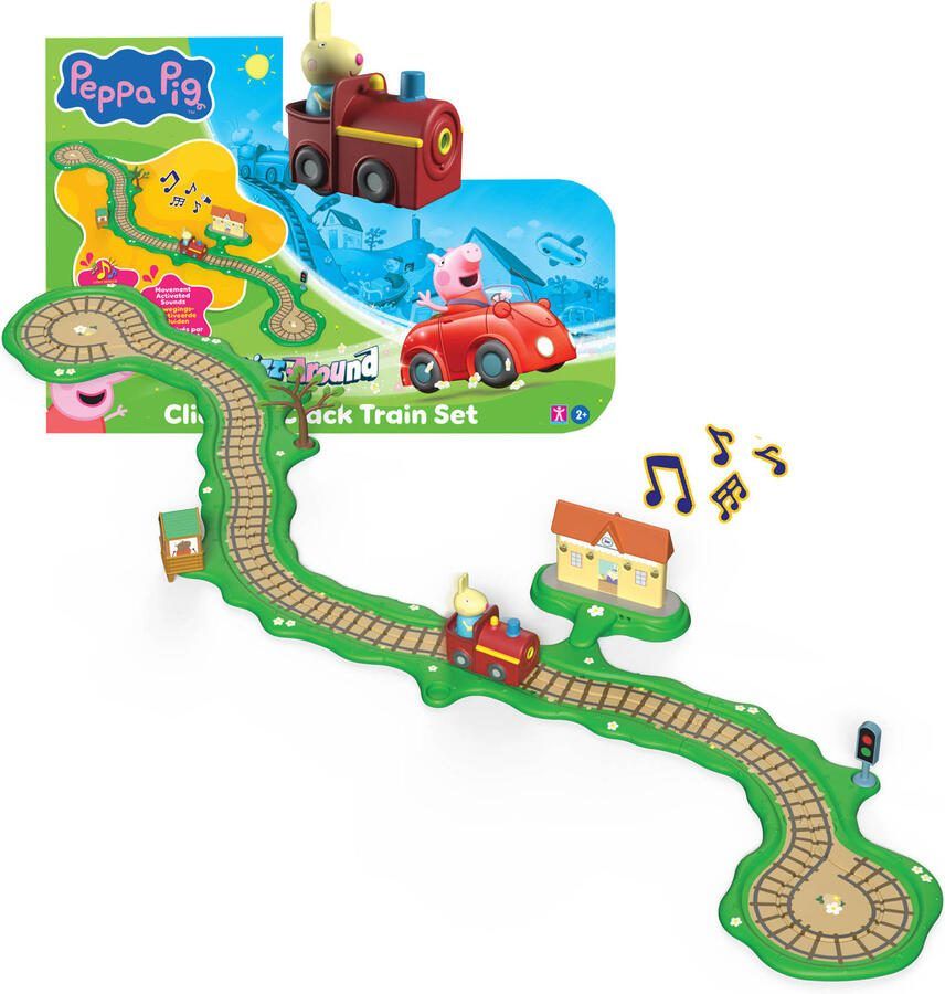 Peppa Pig Whizz Around Clickety Clack Train Set
