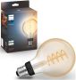 Philips Hue White Ambiance filament standaard lamp goud dimbaar E27… - Thumbnail 3