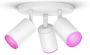 Philips Hue Fugato Opbouwspot White and Color Ambiance GU10 Wit 3 x 5 7W Bluetooth - Thumbnail 3
